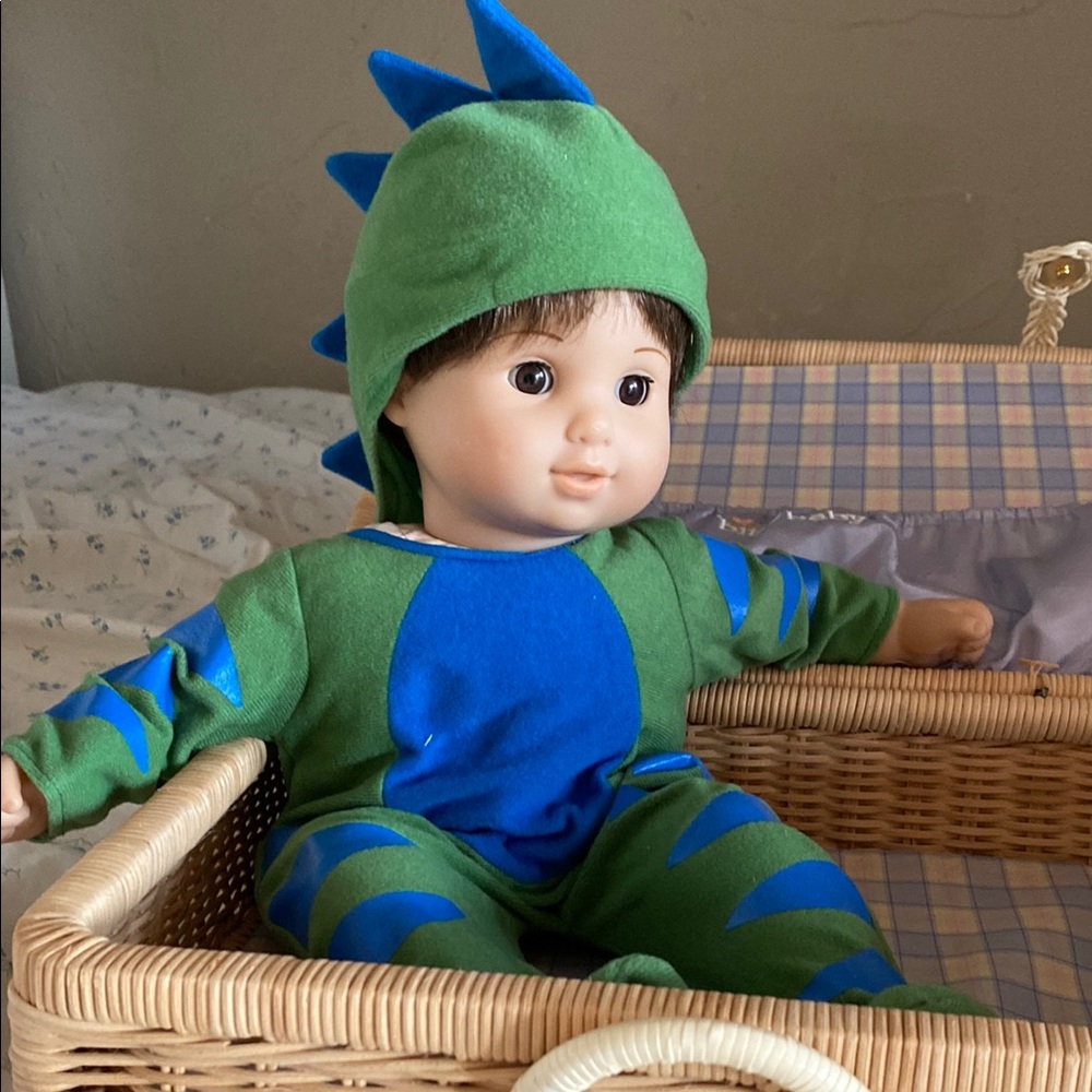 American Girl Green and Blue Doll with Accessories